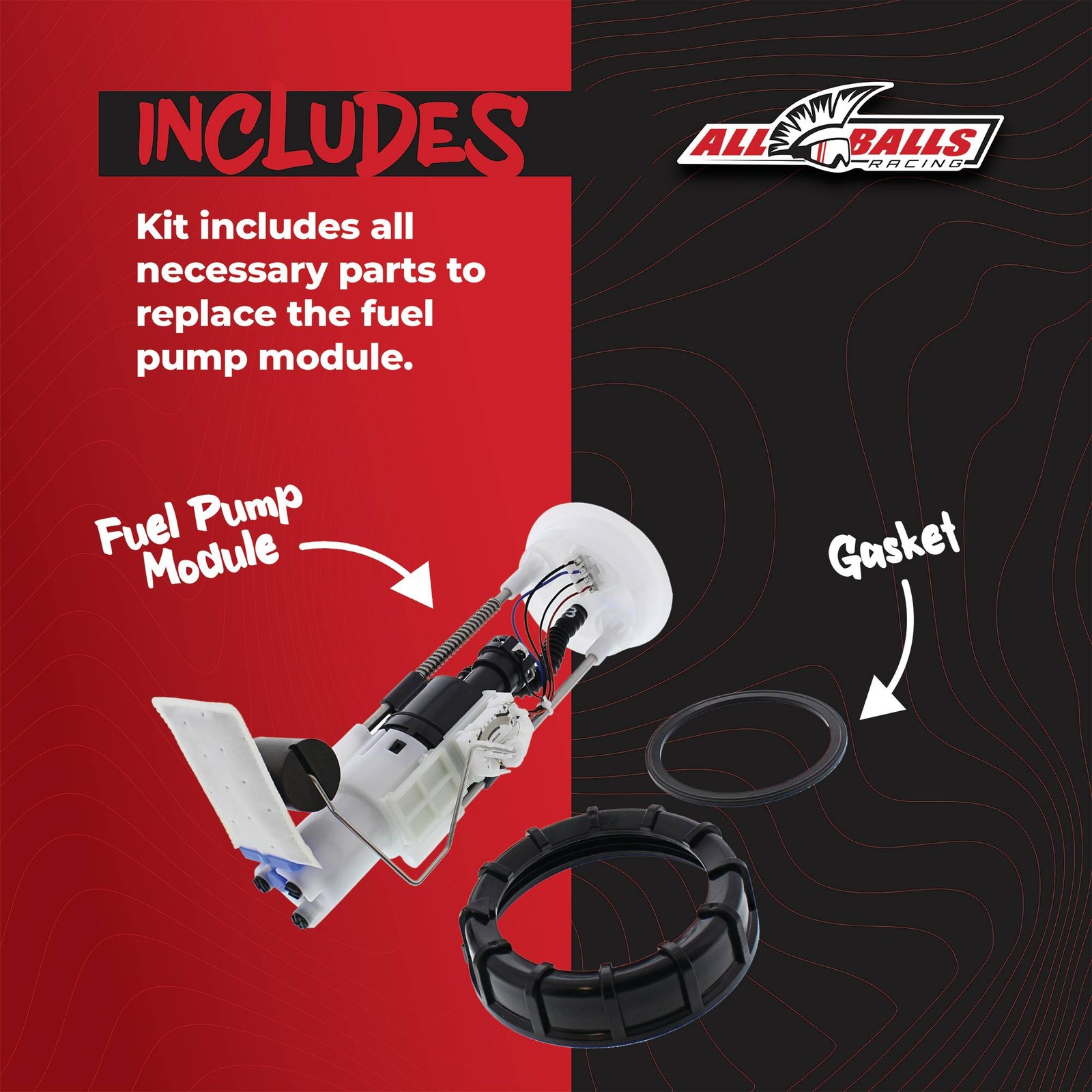 All Balls Fuel Pump Module (47-1007) For Polaris RZR 4 XP 900 12 13 14