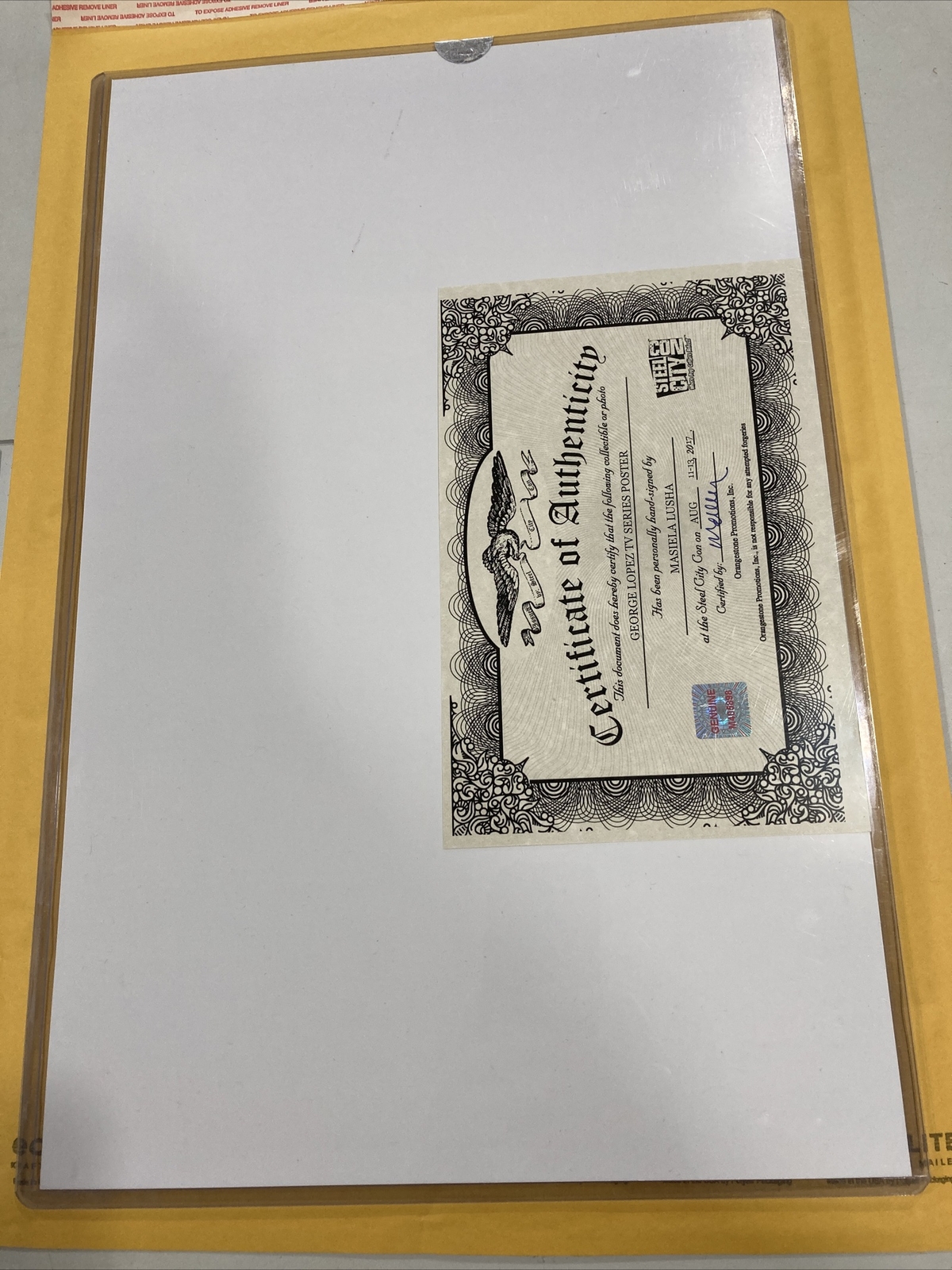 Masiela Lusha Autographed 11"x17" George Lopez TV Series Poster w/ COA