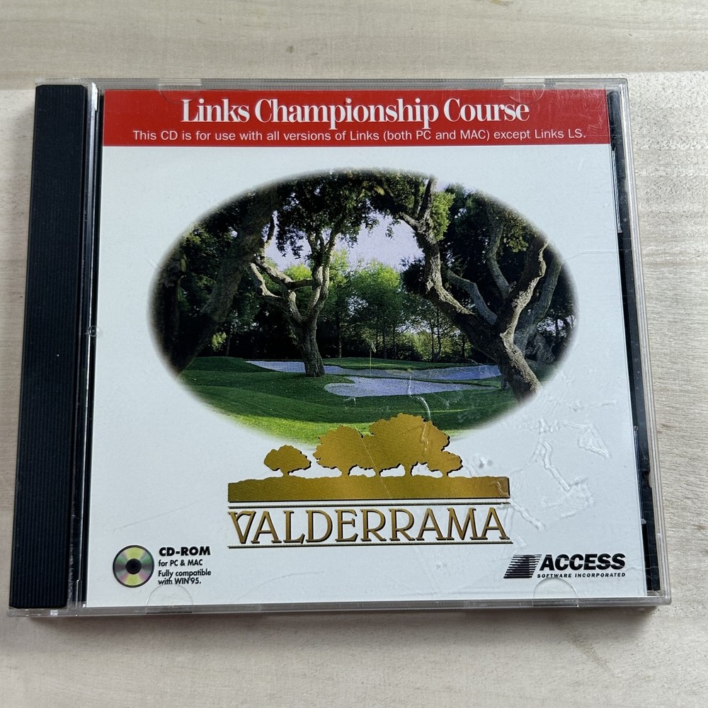 Links Championship Course Valderrama CD-ROM PC Mac Golf Game Software Windows 95