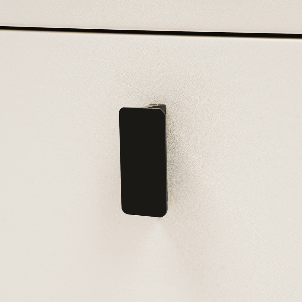 3 Drawers Smart Bedside Table Small Nightstand Bedside Table w/Light & Wireless