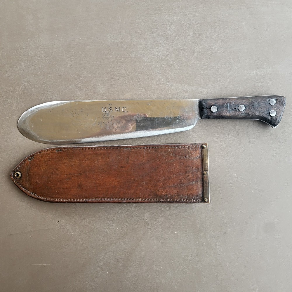 Vintage USMC Bolo knife with Sheath