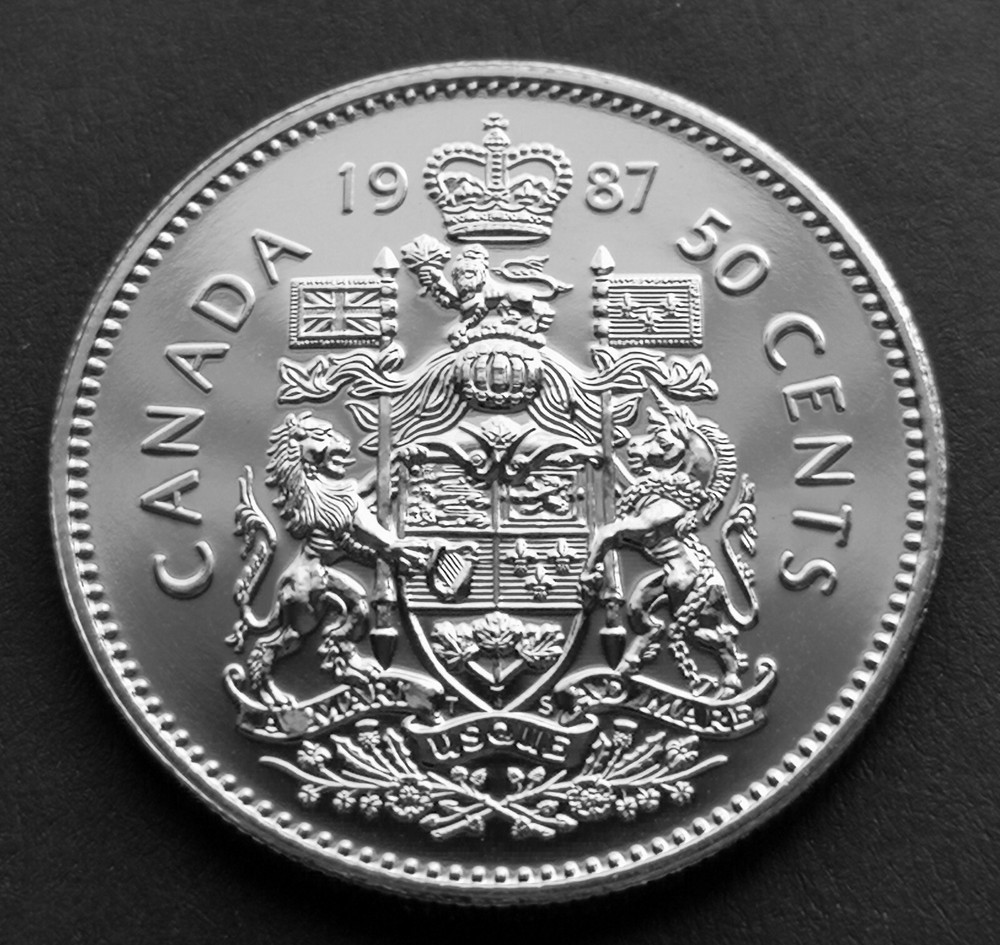 ***  CANADA  50  CENTS  1987  ***  SPECIMEN  ***