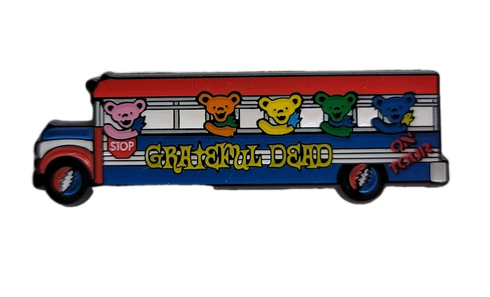Grateful Dead – Jerry Bears Riding in Bus Enamel Pin