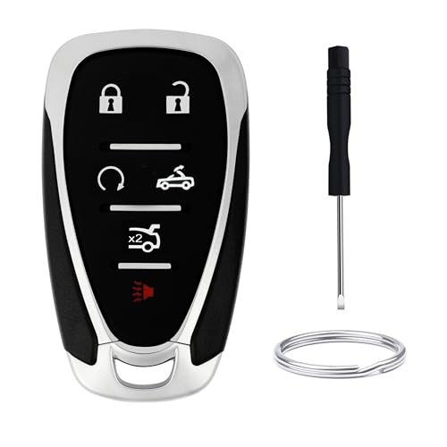 6-Button Replacement Key Fob Shell Cover for Chevy Camaro Keyless Entry