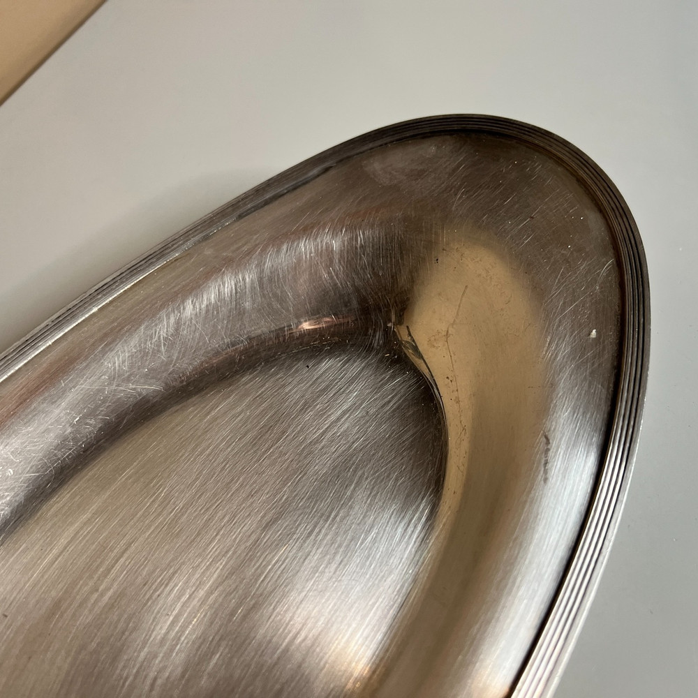 Vintage Gorham Silverplate Oval Serving Tray Mid Century Classic Tableware