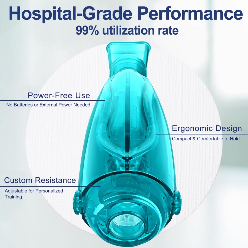 Flutter Valve Device for Lungs, Breathing Exercise Device, Adjustable Resista...