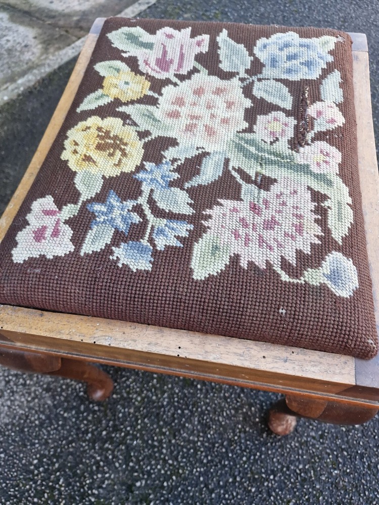 Georgian Needlepoint Stool