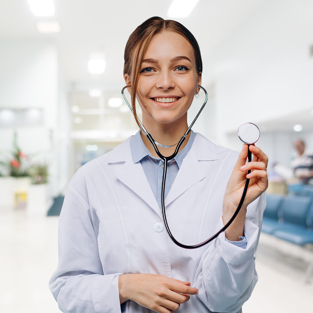 HEEDFIT Premium Quality Lab Coats for Women, A Full White Poly-Cotton 35" Long