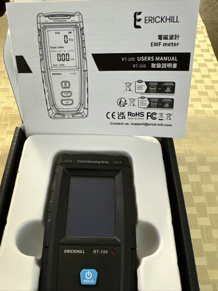 ERICKHILL Hand-held Digital LCD EMF Detector Meter Tester for Ghost Hunting 👻