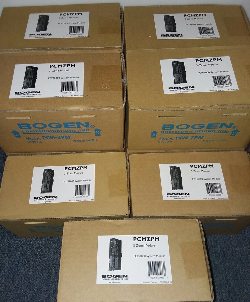 Lot of 9 - PCMZPM - Bogen Zone Paging Modules