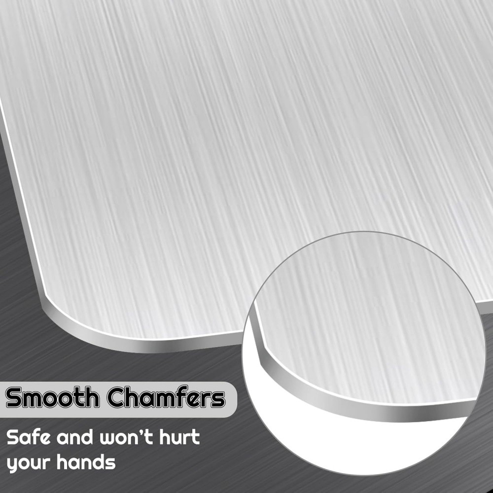 Titanium Cutting Boards for Kitchen, 100% Pure Titanium Double-sided food-grade