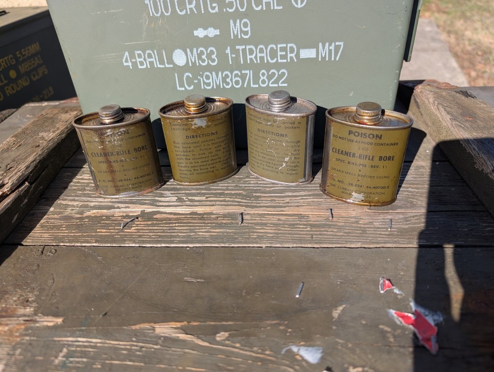 WWII USGI 2 oz bore cleaner