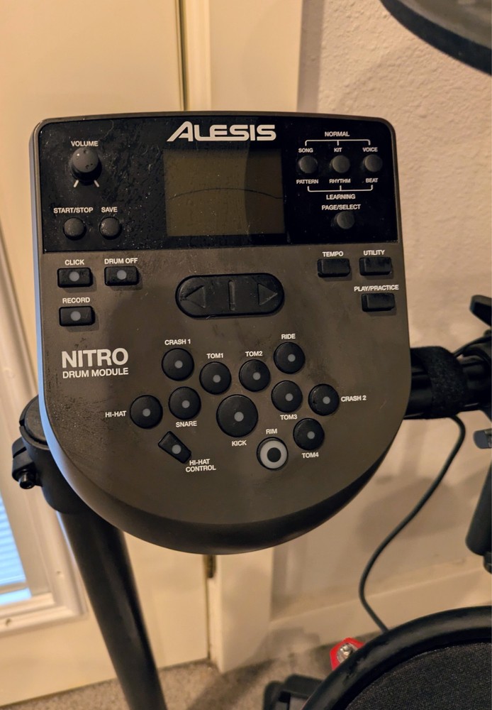 Alesis Nitro Mesh Electronic Drum Kit Red, pre owned