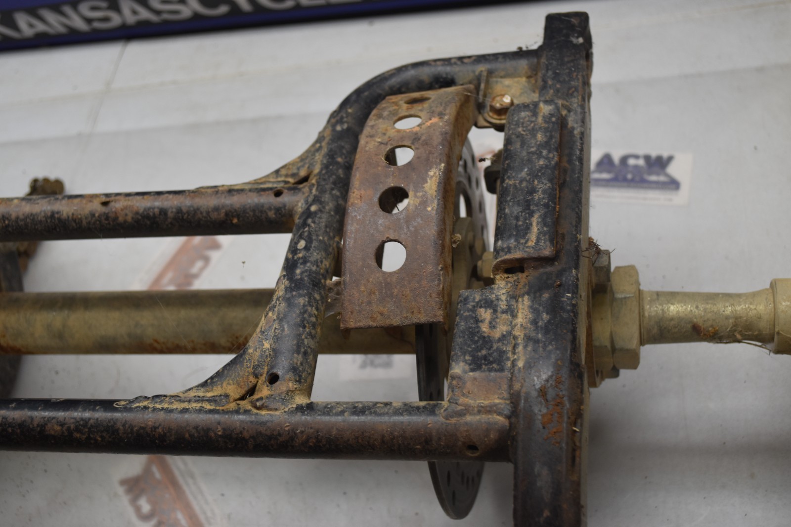 Q1-6 Full Rear End Axle Swing arm 2012 Polaris RZR 170 RZR170 UTV Free Us Ship