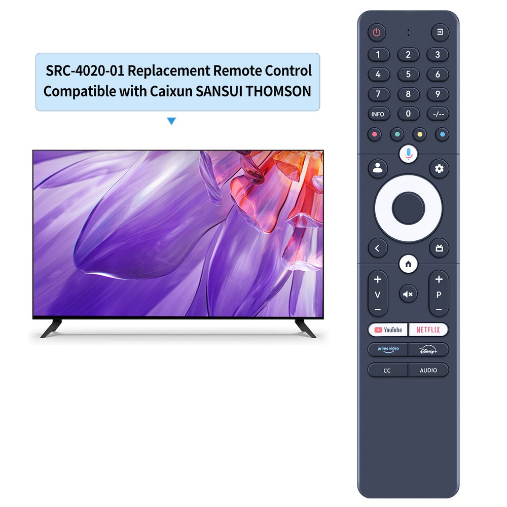 Replacement Remote Control For 2025 Sansui TV with Voice