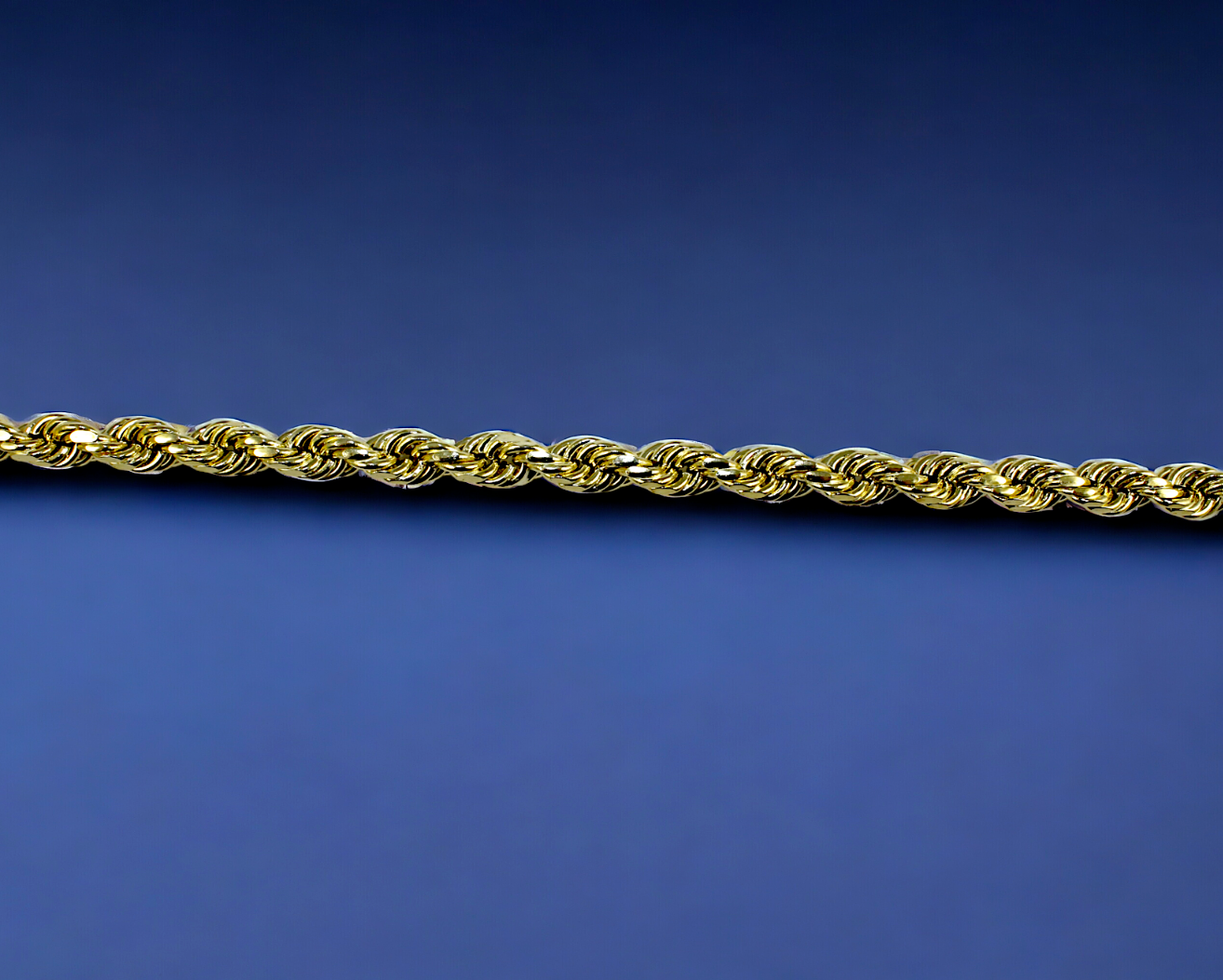 10K Yellow Gold 2mm-10mm Rope Chain Necklace Diamond Cut All Sizes Real