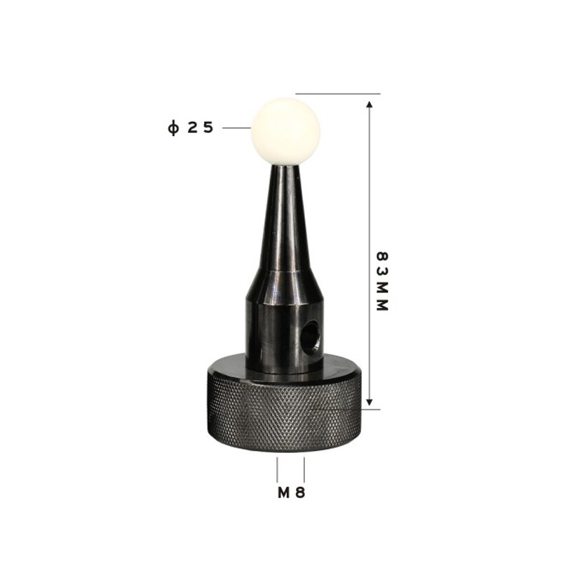 M8 Standard Reference Spheres 25mm Ceramic Ball for CMM Probe Calibration L83mm