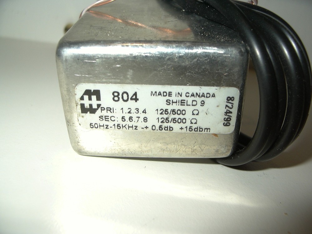 2 Hammond 804 Audio Transformers