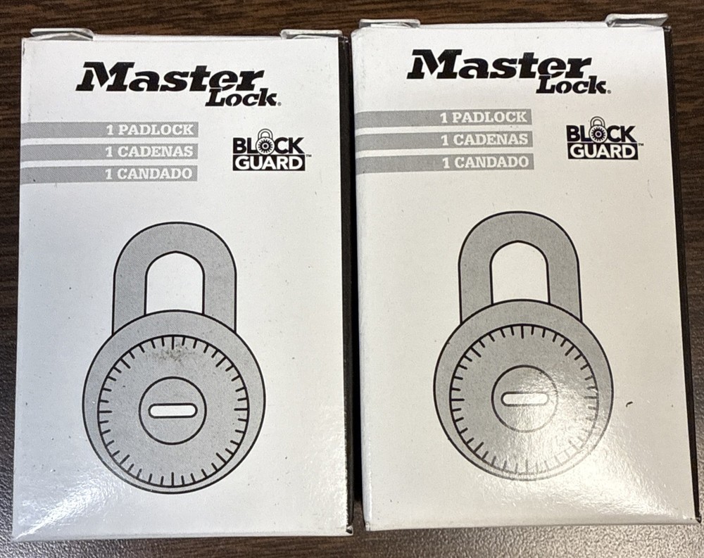 Master Lock 1525 Combination 2 Padlocks