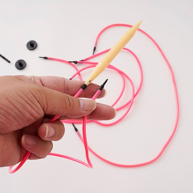 Circular Knitting Needle Set with Case, Interchangeable Knitting Needle Set