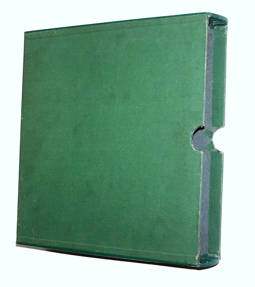 Green SLIPCASE for Binders -  11 5/8" x 12 1/2" x 2 3/4"- Gently Used Slip Case