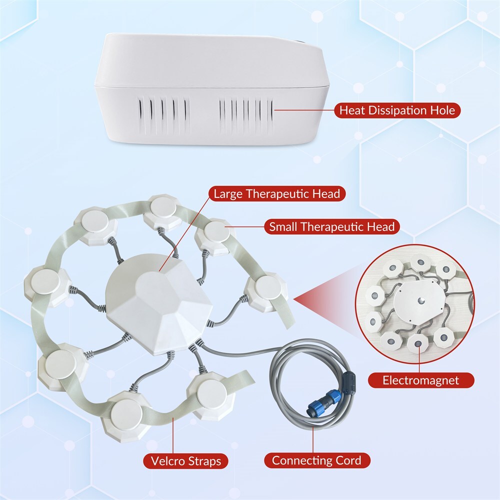 Dawfek rTMS Therapy Machine Brain Stimulation Device Adjustable for Depression