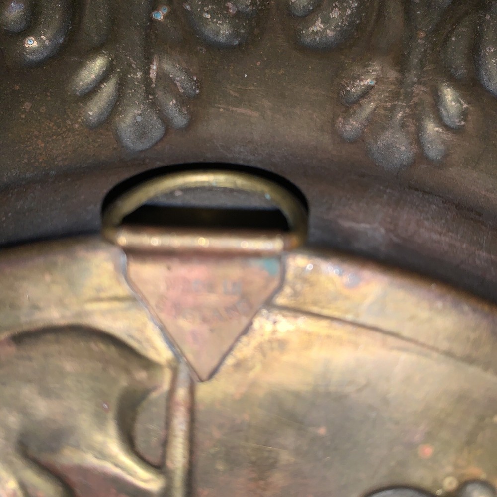 stamped brass plate nautical