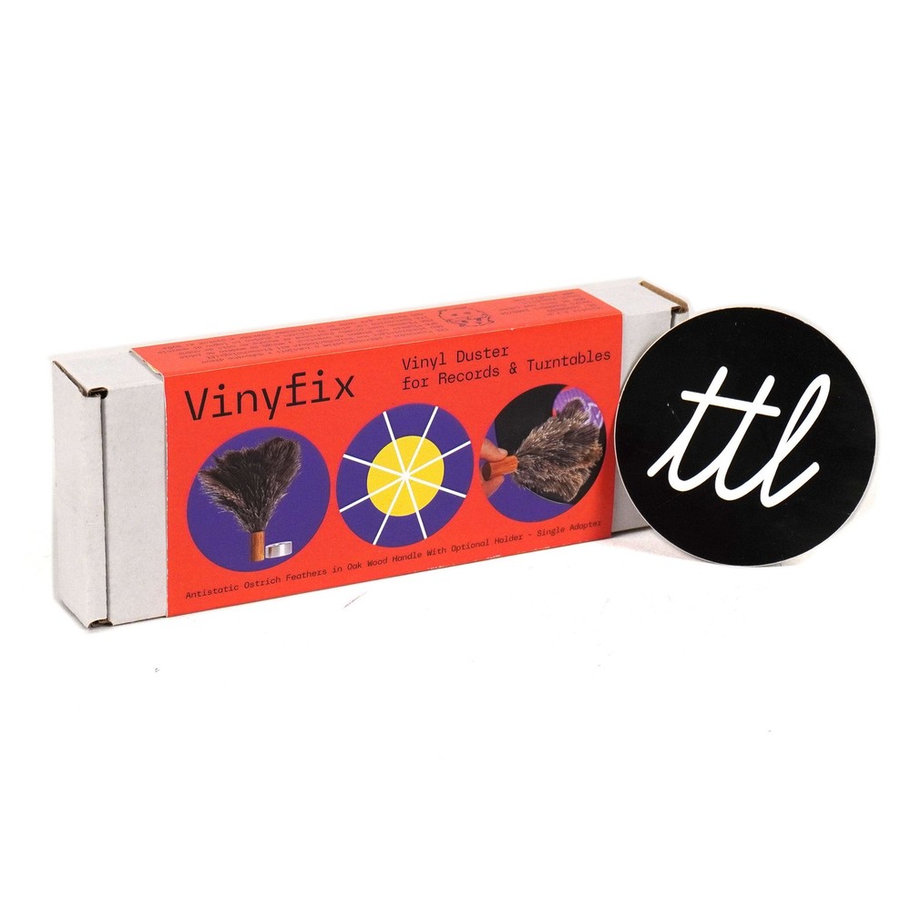 Vinyfix: Feather Record Duster & Single Adaptor / Stand