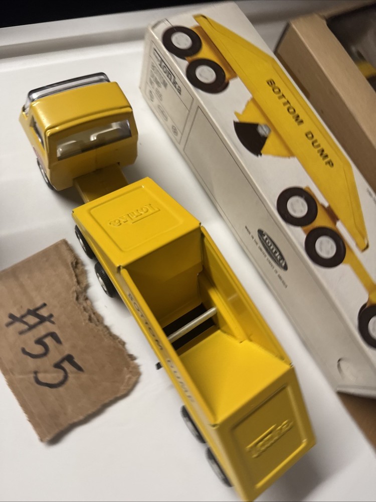 Tiny Tonka Bottom Dump Truck #655 With Box