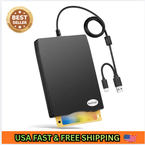 Floppy Disk Reader USB Type A/C Floppy Disk Drive/Player/Converter External 3.5
