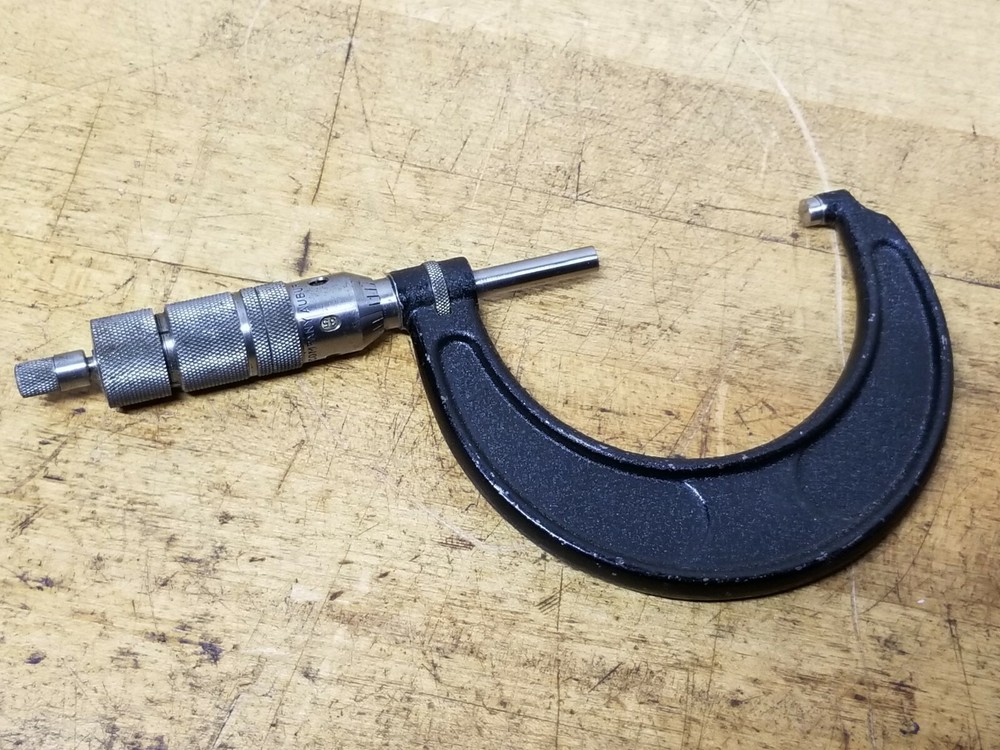 Central Tool 2-3" Outside Diameter Micrometer Ratchet Stop Unique Head