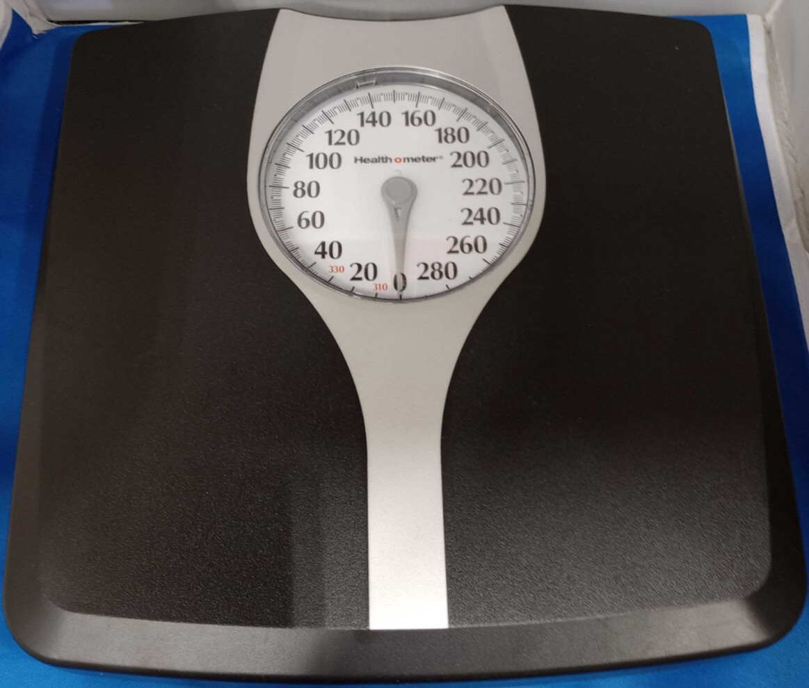 Health O Meter Antimicrobial Dial Bathroom Scale - 2100477 - Up to 330lbs