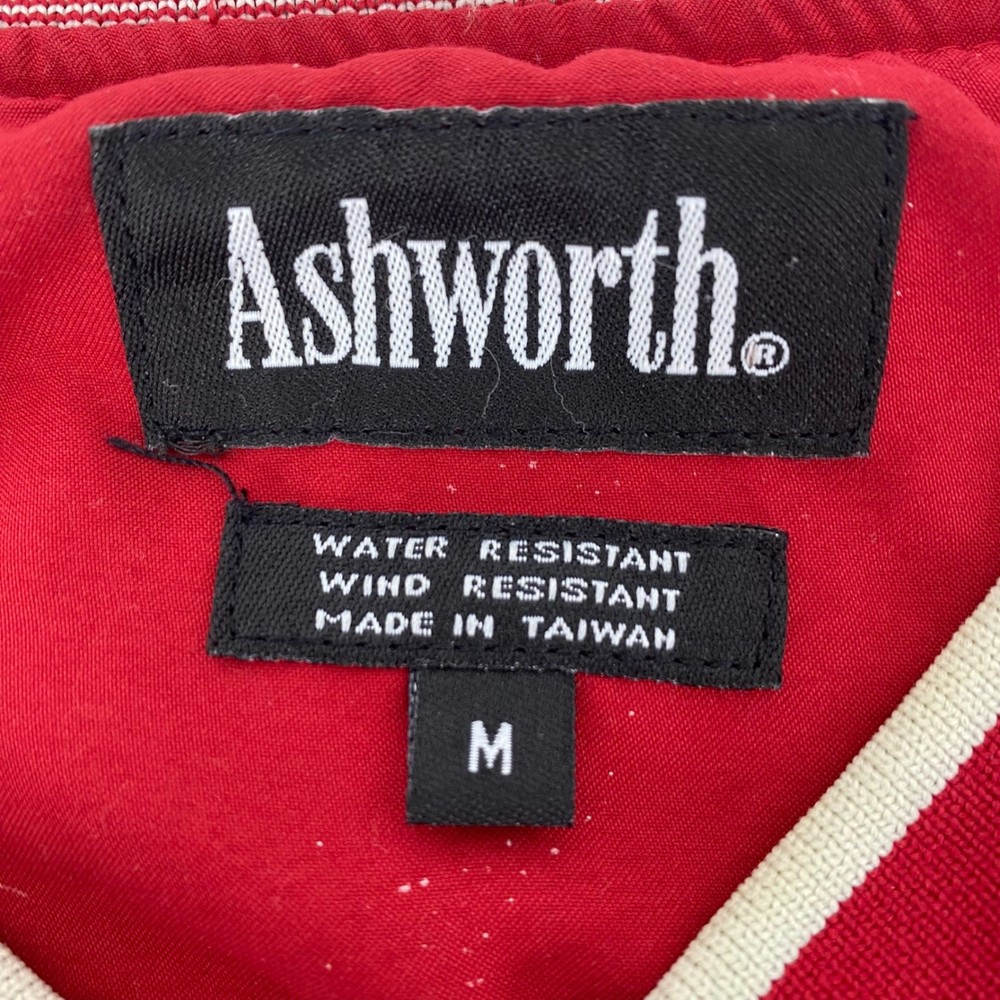 Ashworth Mens Red US Open Golf Pullover Water Wind Resistant M