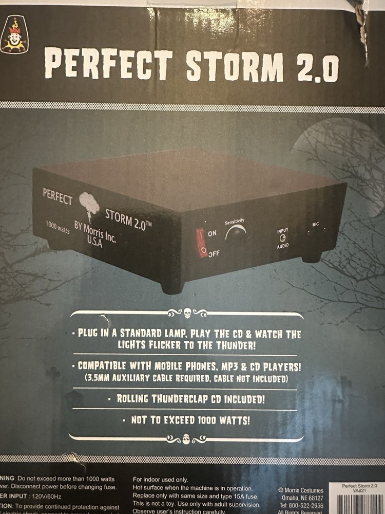 Perfect Storm 2.0 Lightning and Thunder Effect Box with Rolling Thunderclap CD