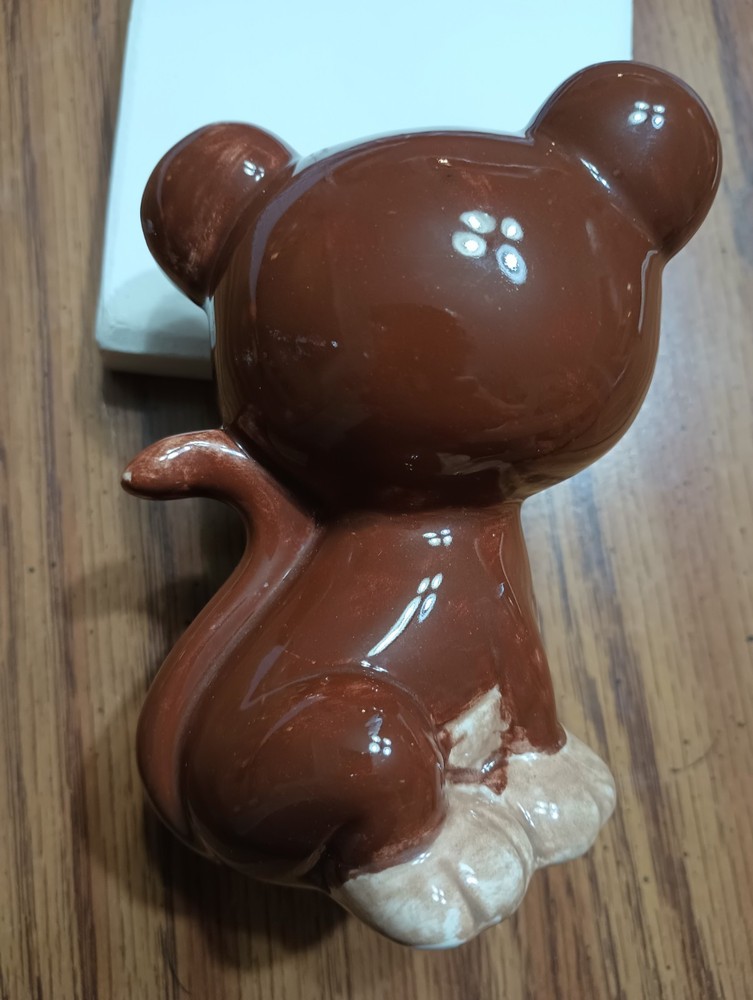 Glazed Ceramic Monkey, Hand Painted