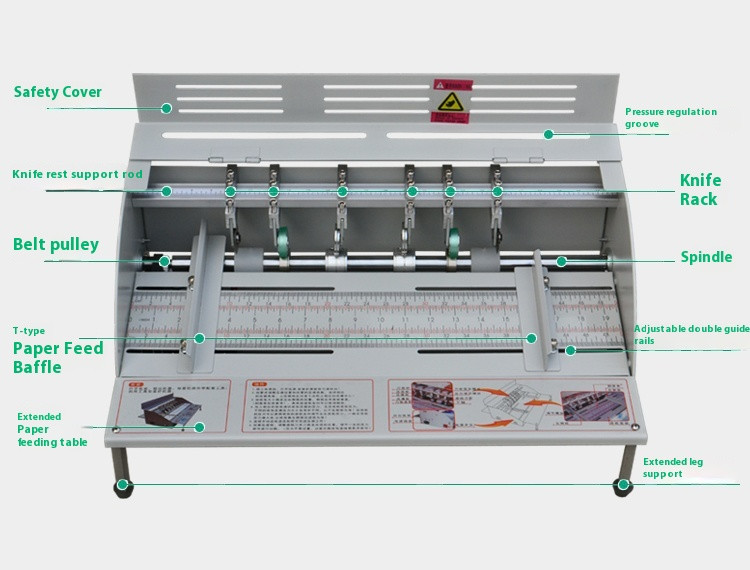 Paper Folding Machine Adjustable Paper Perforating Tool Electric Paper Cutter