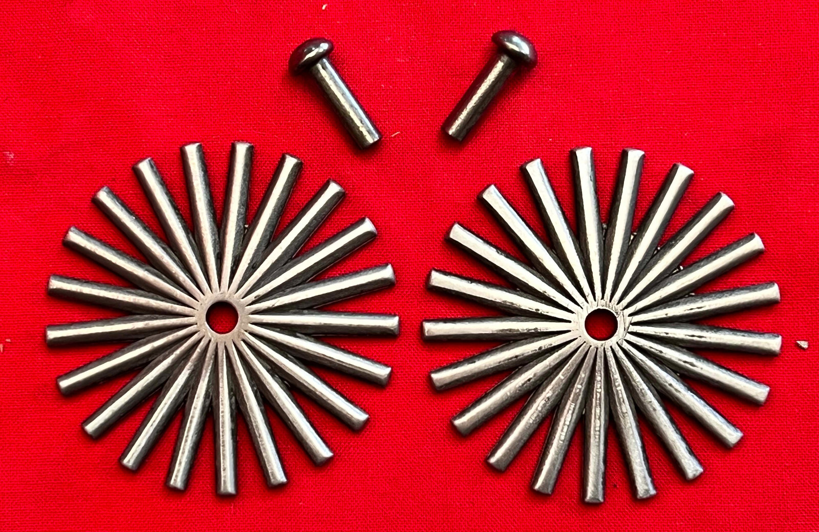 BRAND NEW 2 1/4" 21-Point COWBOY VAQUERO Fancy SPUR ROWELS & Pins