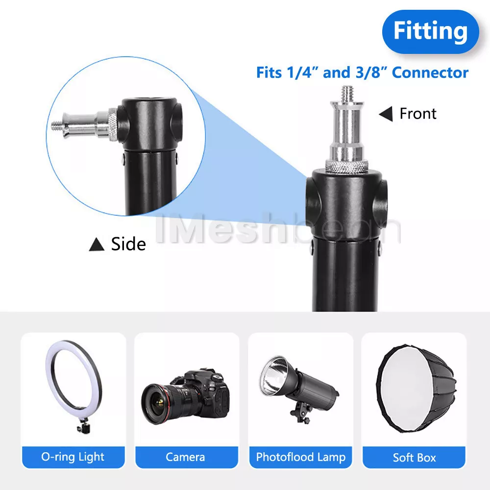 2 PACK 71" Ring Light Wall Mount Triangle Boom Arm Light Camera Wall Mount Stand