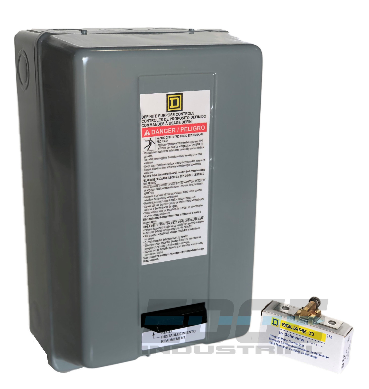 SQUARE D MAGNETIC STARTER 8911DPSG42V09 8911DPSO42V09 7.5HP 1 PHASE 230VAC 40AMP