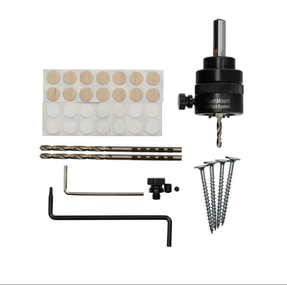 Fastcap Flushmount Carbide Drill Bit System (9/16") with Powerhead Screws