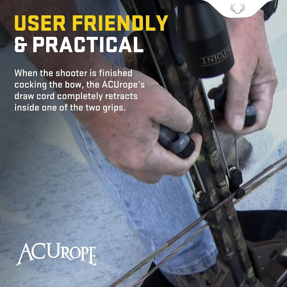 ACUrope Portable Retractable Crossbow Cocking Device - Durable & Compact