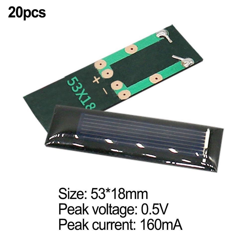 Efficient Power Generation with 20pcs Solar Panel Cells for DIY Projects