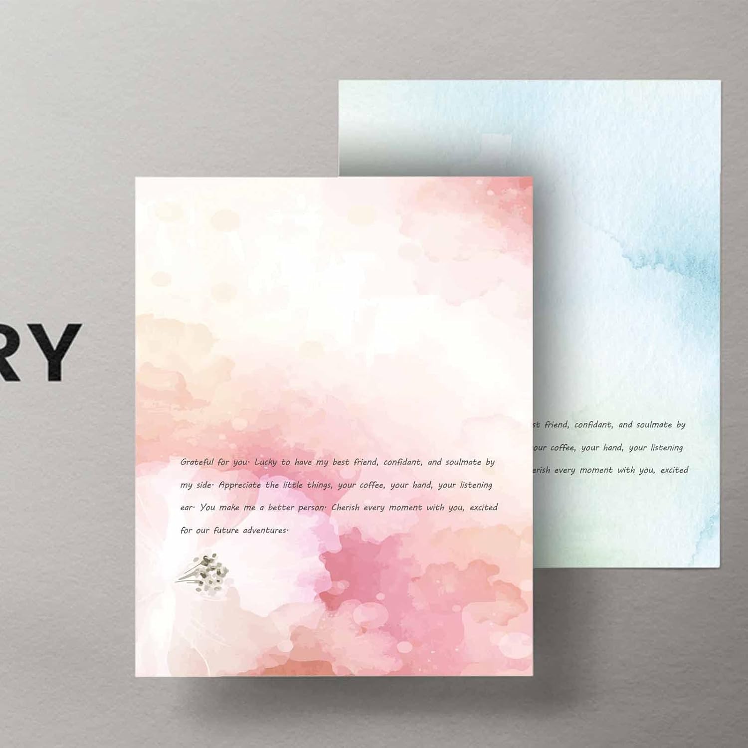 DUGUTUL Colored Printer Paper, Watercolor Stationary Paper, Double-Sided, Comput