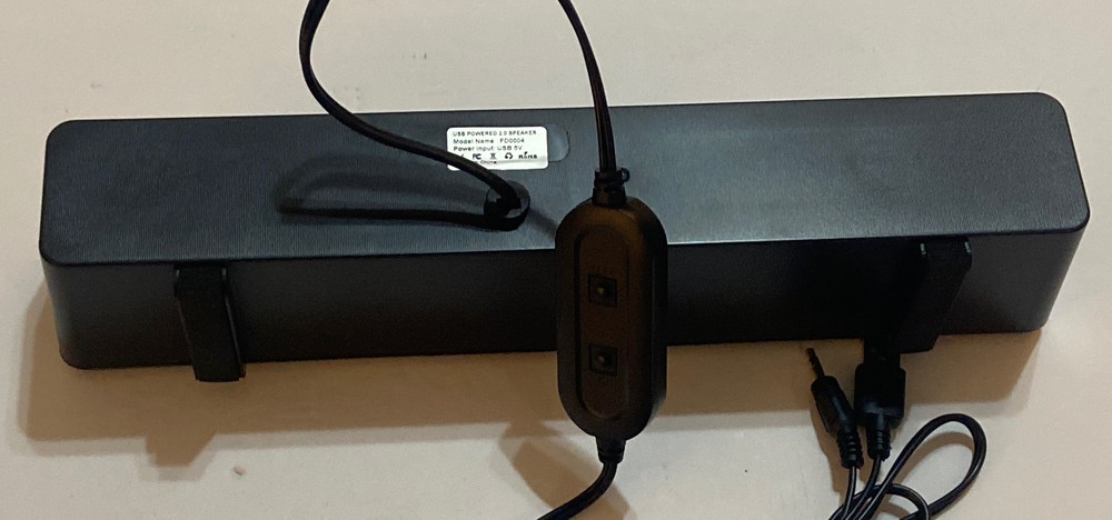Phission Computer Stereo Speaker Bar FD0004 Usb Powered 3.5mm Connection