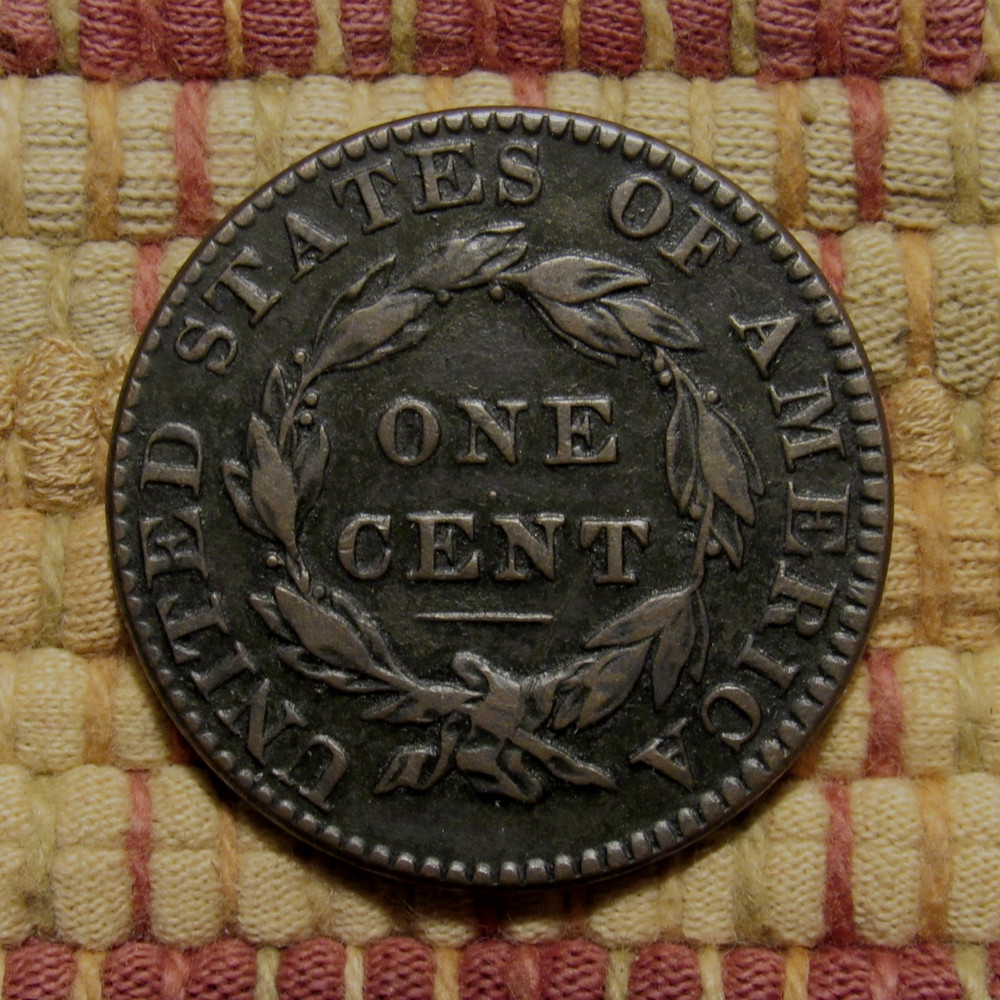 1822 CORONET LARGE CENT, N-11, VF ~ CHOICE ORIGINAL EXAMPLE WITH BOLD FEATURES