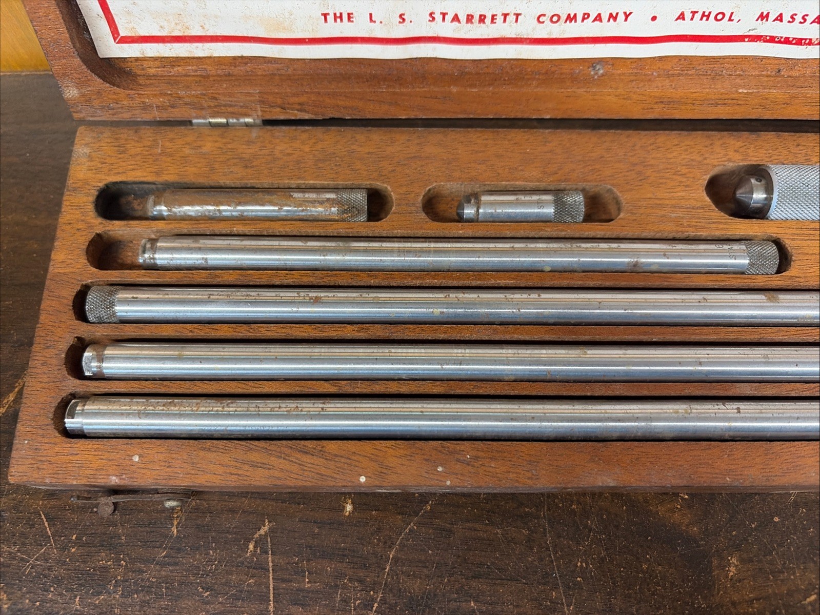 Vintage Starrett Inside Micrometer Set 823C Range 4"-24"