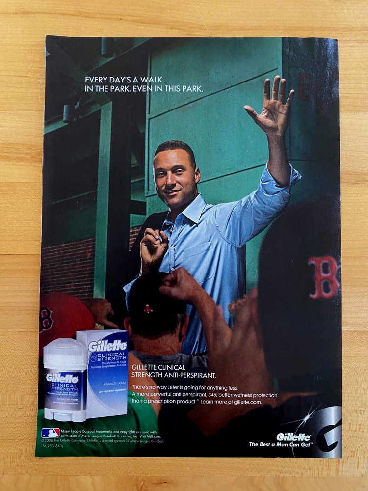 2009 Print Ad Gillette Derek Jeter