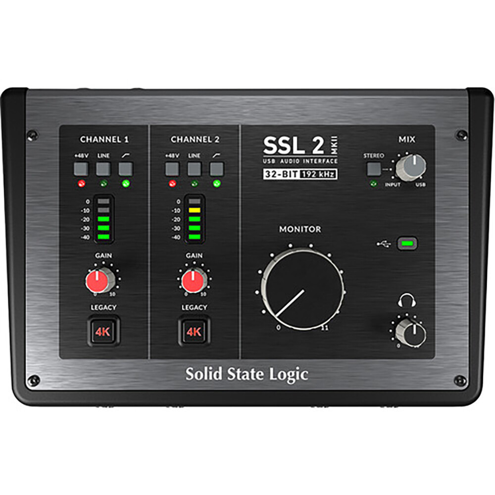 Solid State Logic SSL 2 MKII - 2x2 USB Audio Interface w/ Headphones & XLR Cable