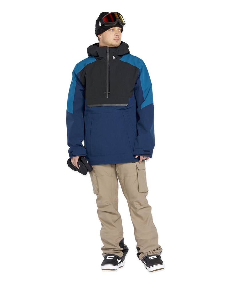 Volcom Brighton Pullover Men's Winter Jacket, Navy, X-Large