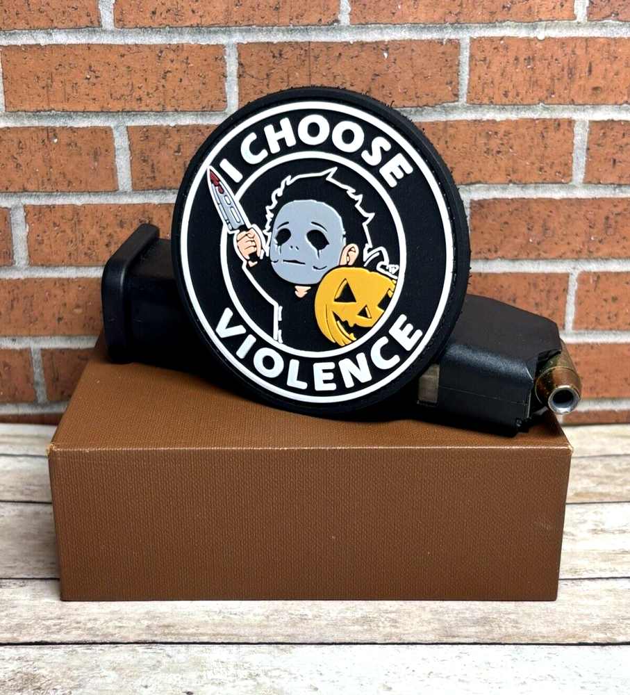 PVC Morale Tactical Patch - Michael Myers Patch - I Choose Violence Patch